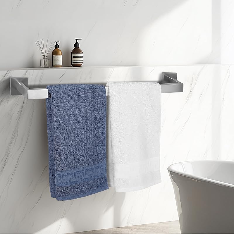 Toallero cuadrado acero inox 36" baño cocina