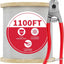Cable acero inox T316 1/8 1100 ft para barandilla escalera