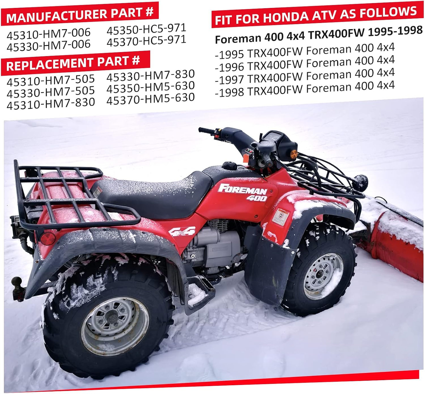 Cilindros freno delantero Honda Foreman 400 95-98