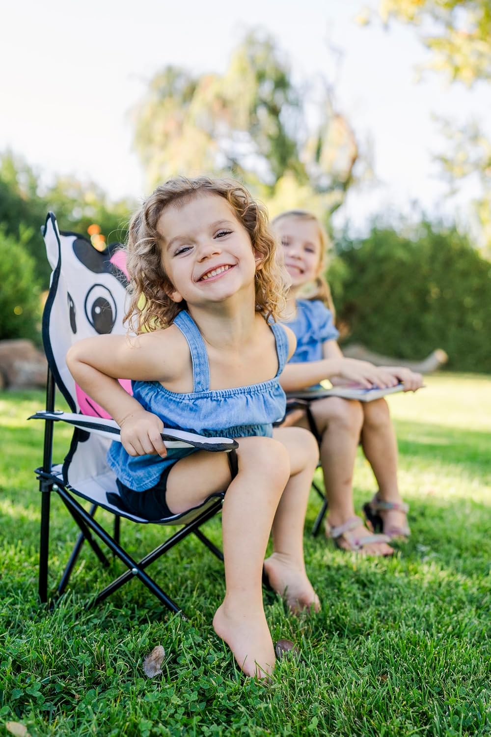 Silla Plegable para Niños de Plástico Resistente y Portátil
