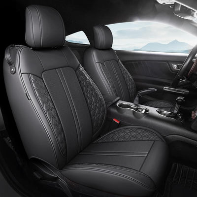 Fundas asiento cuero Mustang 15-26 ajuste total