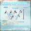 Set 9 clips poste piscina y 3 pines bloqueo rastrillo