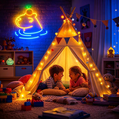 Letrero neón LED para decoración pared fiesta cumpleaños