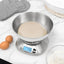 Báscula cocina acero inox dorado 12lb LCD gramos