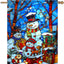 Bandera de jardín doble cara 28x40 Feliz Navidad