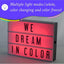 Cartel luz cine RGB con 100 LEDs 7.8x5.9"