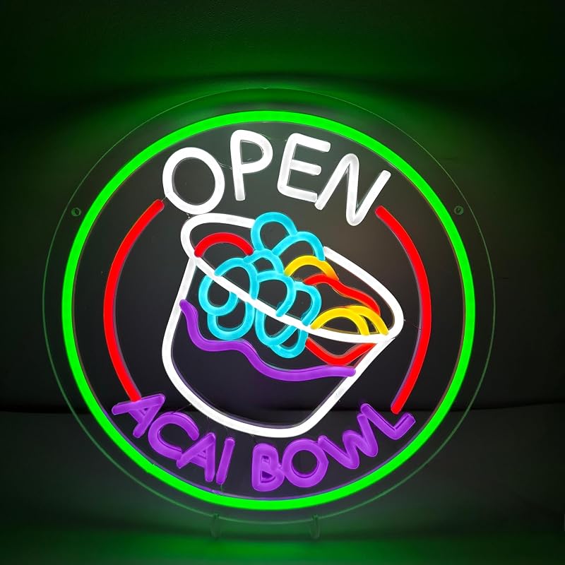 Letrero neón LED USB para decoración de pared bar jugos
