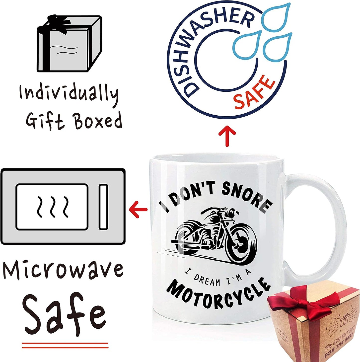 Taza motociclista regalo para papá marido novio