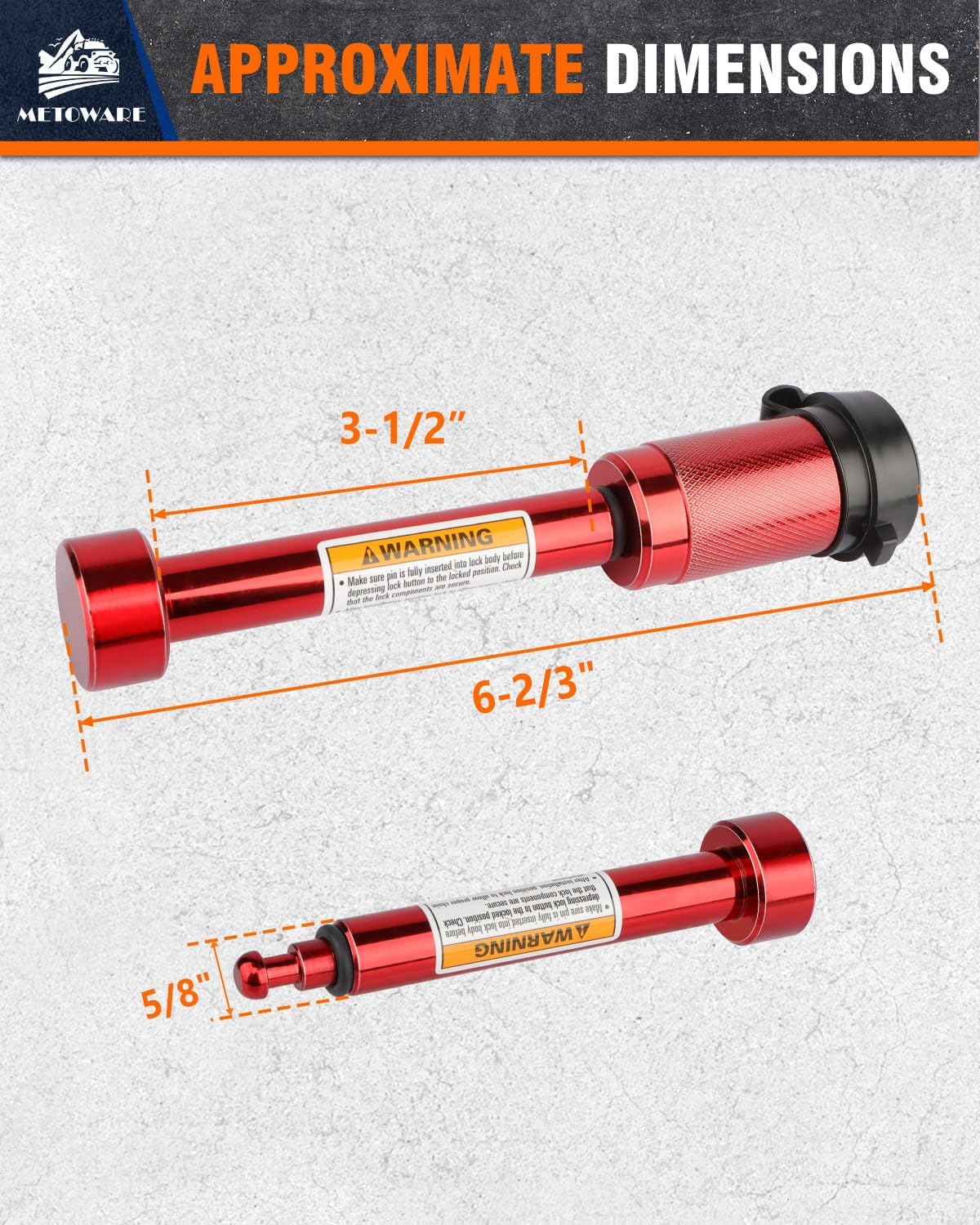 Bloqueo enganche remolque clase III/IV con pasador 5/8"