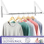 Estante plegable para ropa con barra extensible de secado