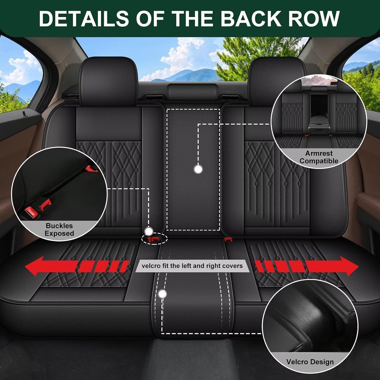 Juego fundas asiento coche Chevy Trax cuero sintético
