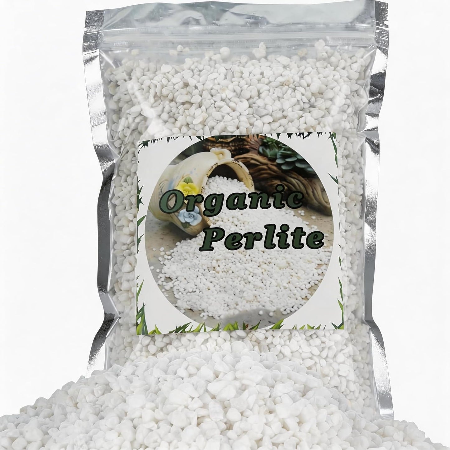 Perlita orgánica para macetas 4qt mejora drenaje