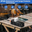 Regleta alimentación exterior IPX6 10ft 3 tomas anchas