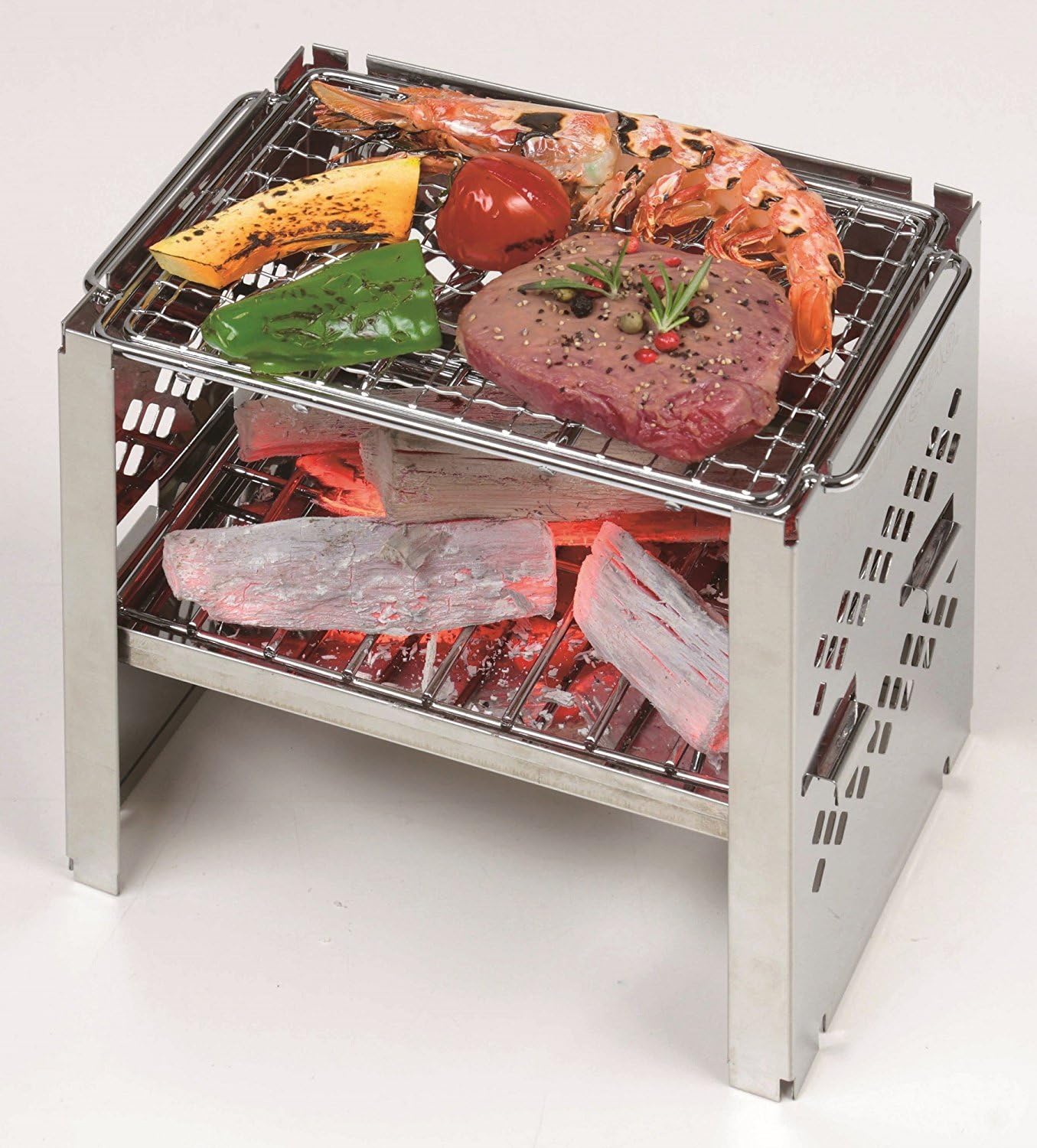 Estufa barbacoa 3en1 parrilla al aire libre plegable modelo B6