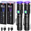 Linterna UV 365nm y 395nm recargable para orina y resina