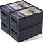 Cajas almacenamiento CD 14x5.9x5.3" 2 Pzas con ventana