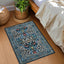 Alfombra entrada floral 2x3ft lavable antiderrap