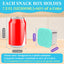 Recipientes acero inox bocadillos niños 7.2oz reutilizables