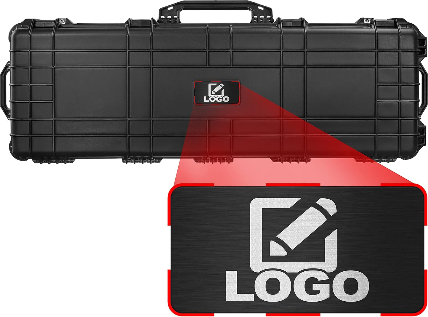 Funda rígida rodillo 53pulg espuma a prueba de golpes