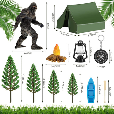 12 Pzas Figura Sasquatch Fiesta Camping