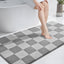 Alfombra baño antiderrap 30x60pulg gris claro