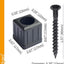 Conectores balaustre negro anti-UV 3/4" 100uds
