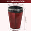 Filtro aire frío 6" abrazadera 9" alto rendimiento rojo