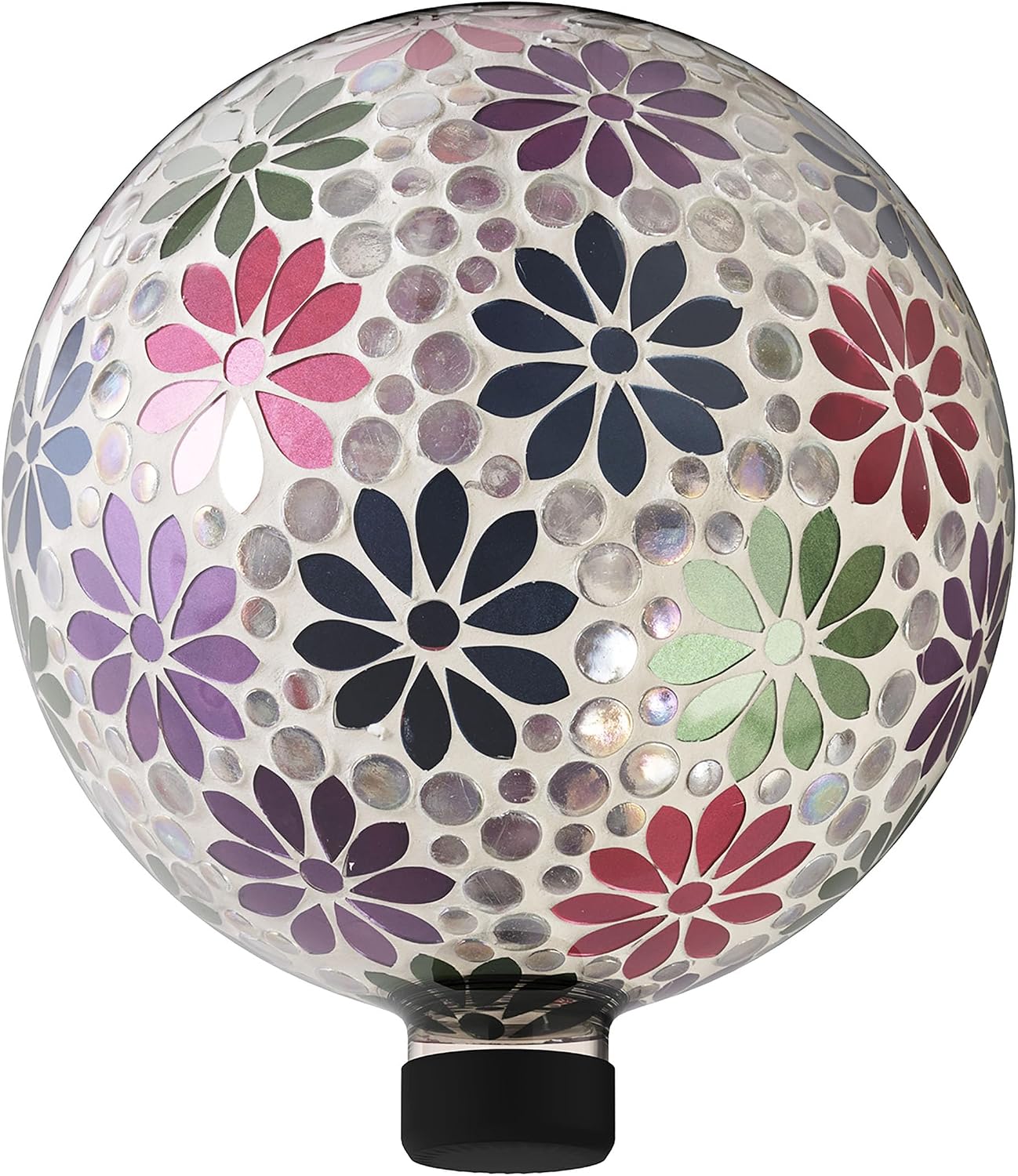 Globo decorativo mosaico vidrio 10" diseño margarita