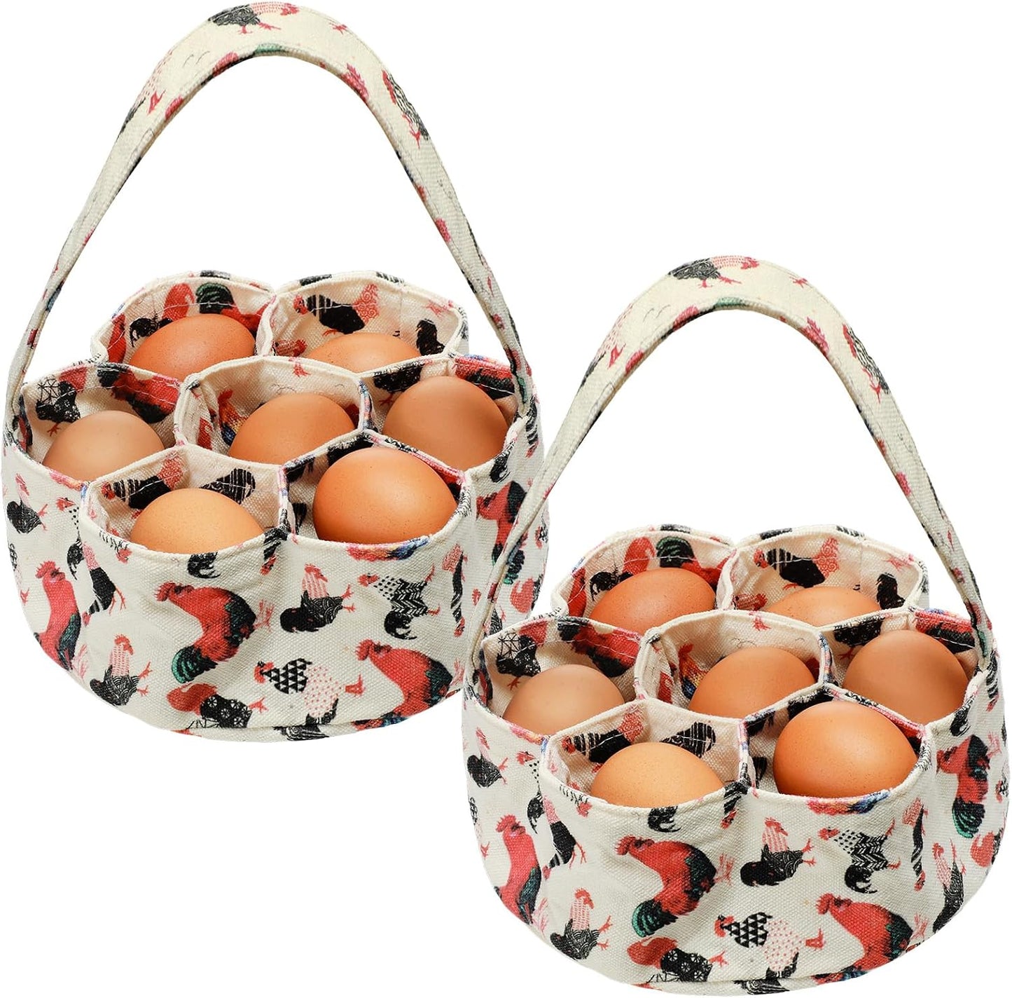 2 Pzas Cesta Huevos 7 Bolsillos 8x2.6"