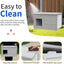Casa para gatos al aire libre plástico suave gris