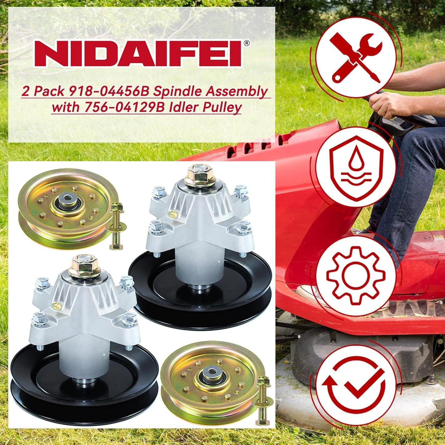 2 Kits Husillo con Polea Cub Cadet
