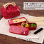 Set cajas Bento luna conejo tradicional japonés rojo
