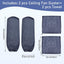 Set 4 Plumeros Ventilador Techo Microfibra Lavable Reutilizable
