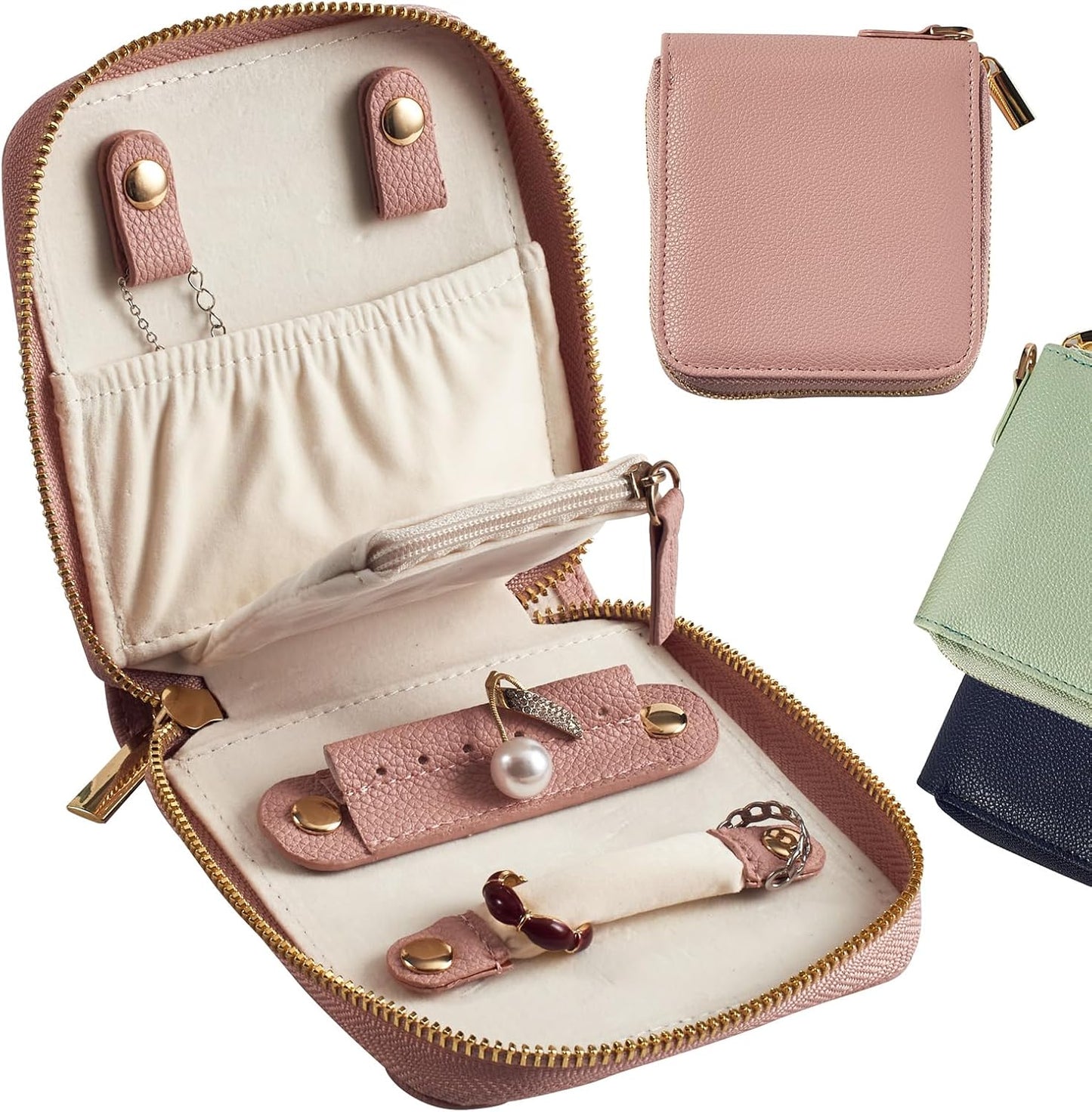 Estuche organiz. joyas viaje sin enredos