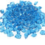 Vidrio fuego 10lb poligonal 1/2pulg chimenea azul aguamarina