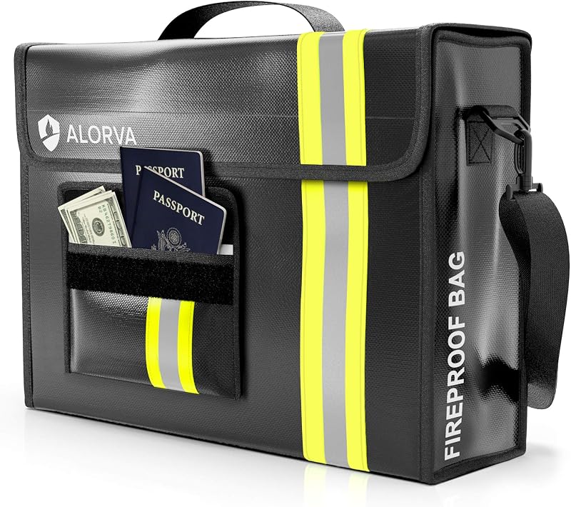 Bolsa documentos ignífuga 17x12x5" para bomberos