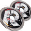 2 Hojas Diamante 4.5pulg para Azulejos Duros Cerámica