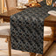 Camino mesa bordado moca oscuro reversible 72x11pulg