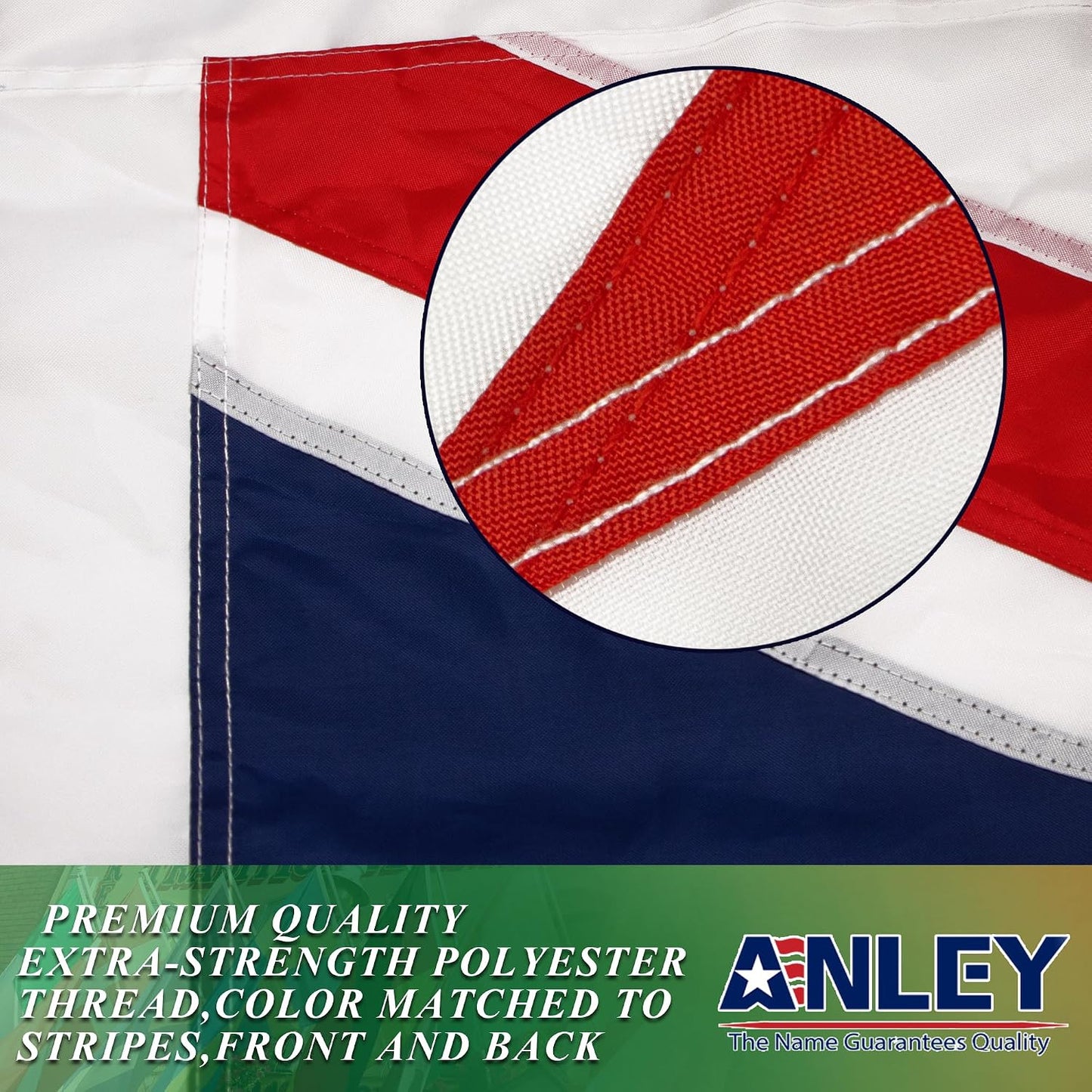 Bandera Reino Unido 3x5ft lona 4 filas costuras ojales