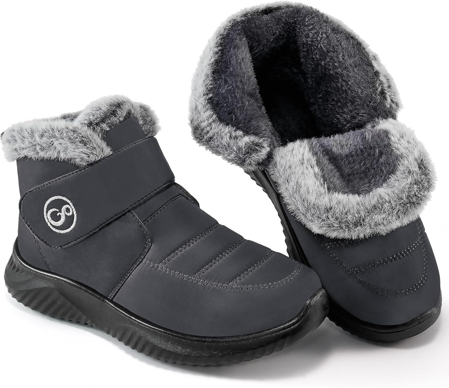 Botas nieve impermeables mujer forro piel antiderrap