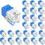 Pack 25 Insertos Keystone Cat6 10 Gbps UL Azul