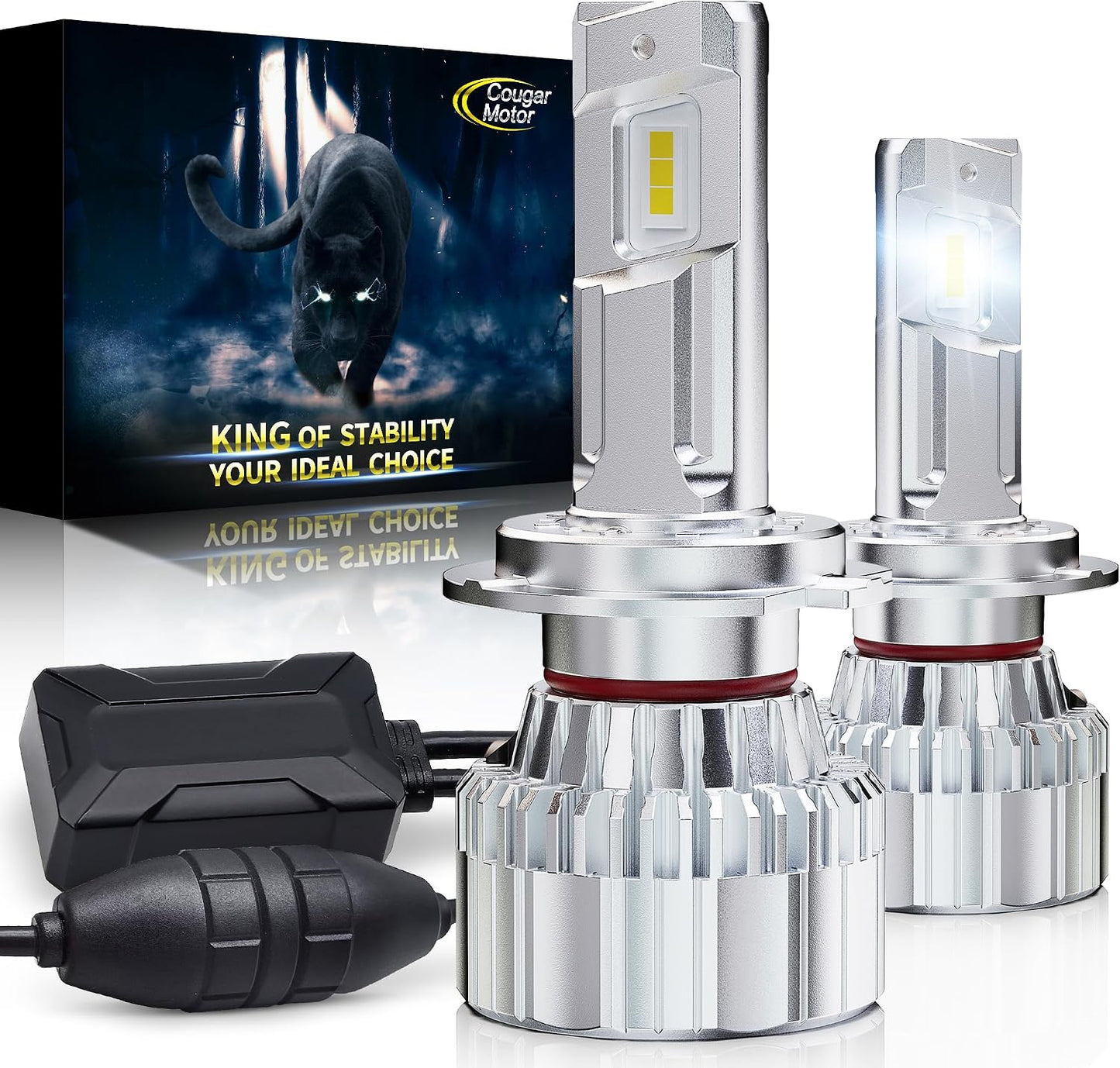 Bombilla antiniebla H7 6500K con ventilador 60000lm