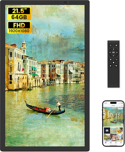 Marco fotos digital 21.5pulg WiFi pantalla IPS FHD 64GB