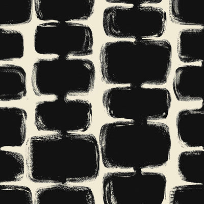 Papel tapiz autoadhesivo moderno geométrico blanco crema negro