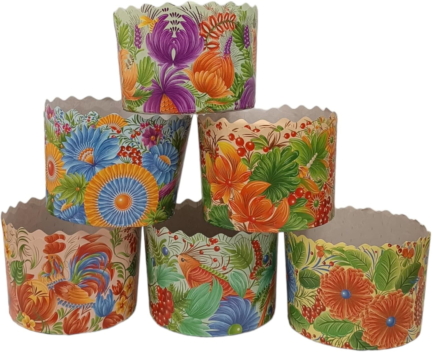 12 Moldes Papel Redondos para Pan de Pascua