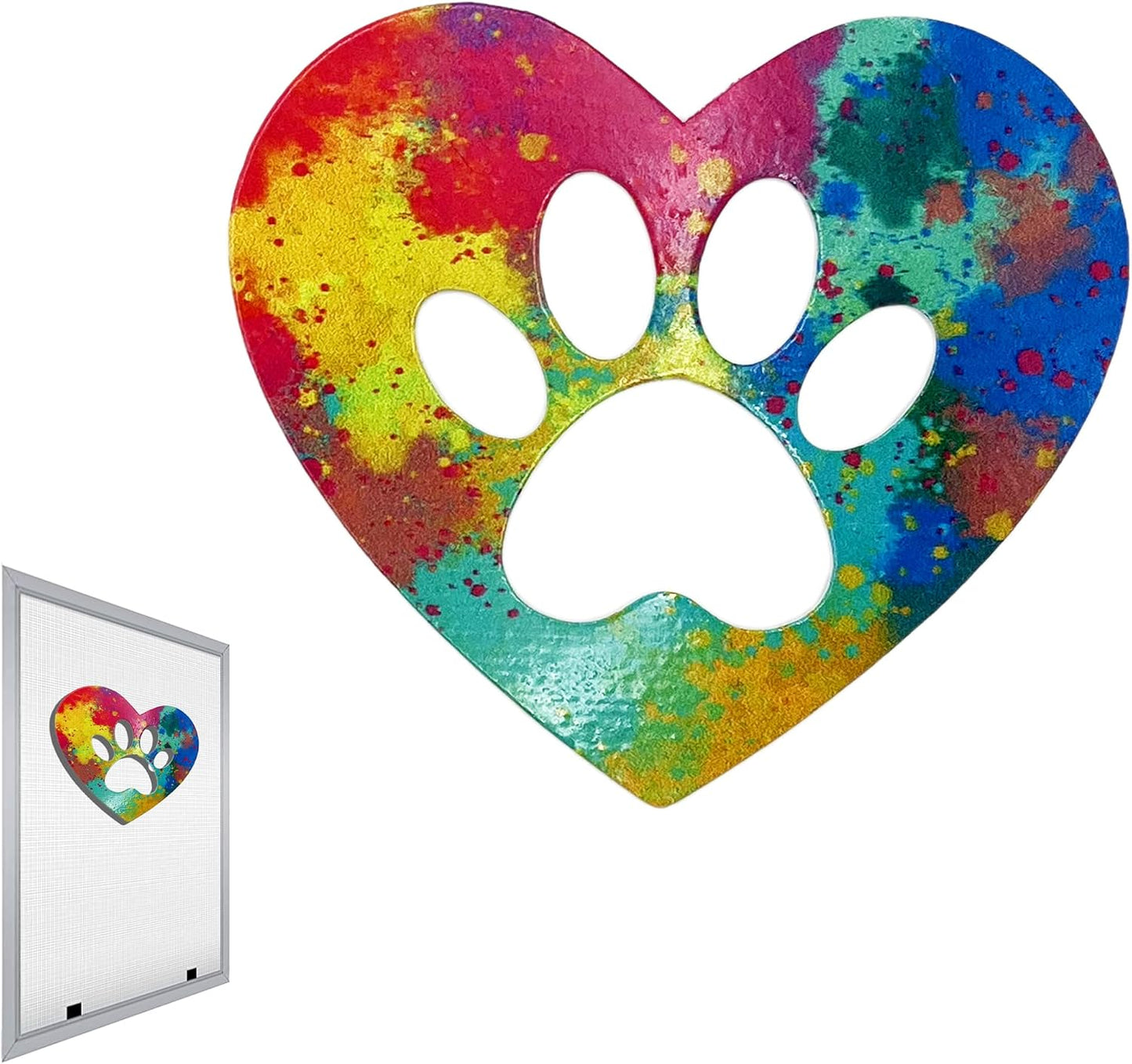 Imanes pantalla corazón metal resistente UV decoración hogar