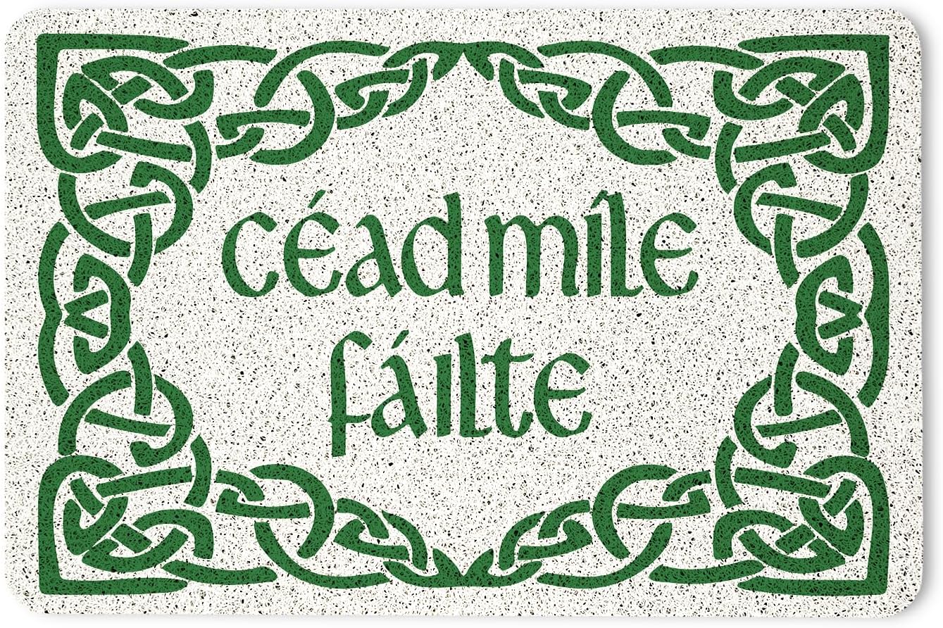 Felpudo irlandés 17x30" color Céad Míle Fáilte