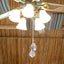 2 Cadenas Cristal Ventilador Techo 20" Con Conector