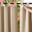 2 Cortinas patio impermeables 84pulg pestañas adhesivas