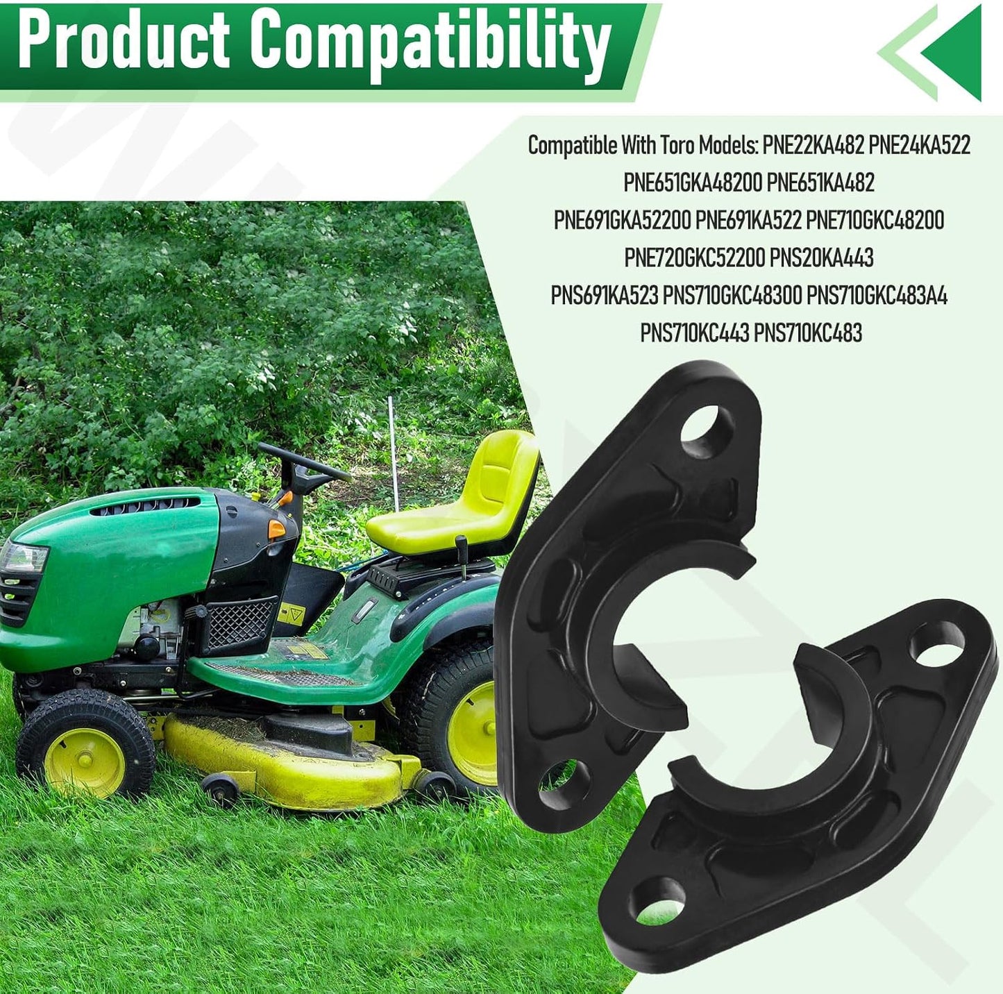 2 Bujes Brida 115-5065 Comp Toro Exmark Quest Pioneer Radius